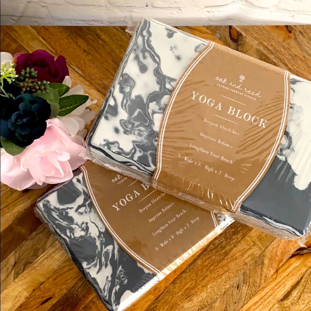 OAK AND REED, MARBLE YOGA BLOCK